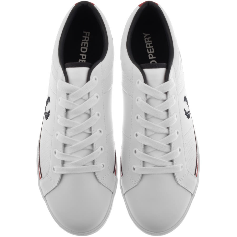Alternative Image for ProductFred Perry Baseline Leather Trainers White3